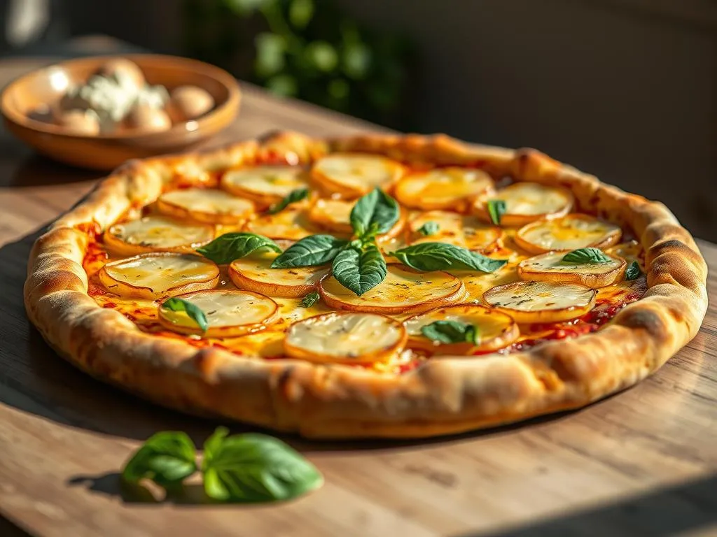 Pizza mit Kartoffeln italienisch
