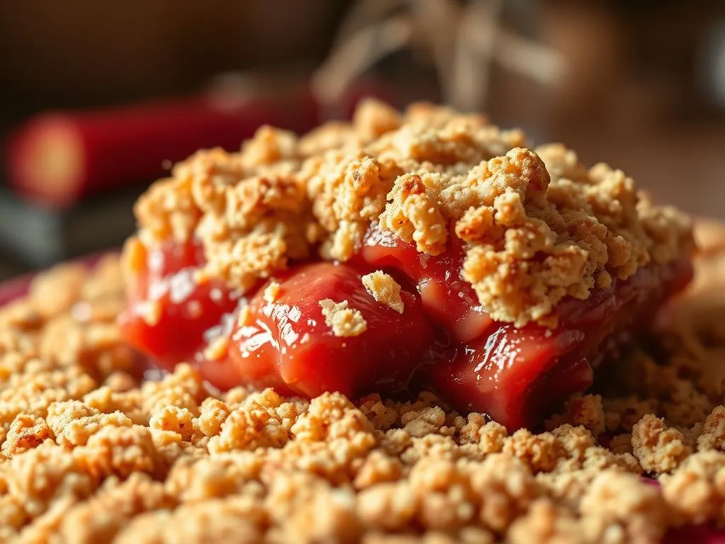 Rhabarber Crumble Rezept