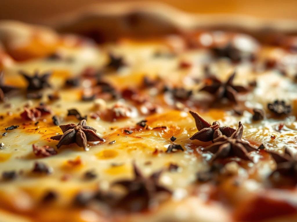 Spargelpizza Gewürze und Käse