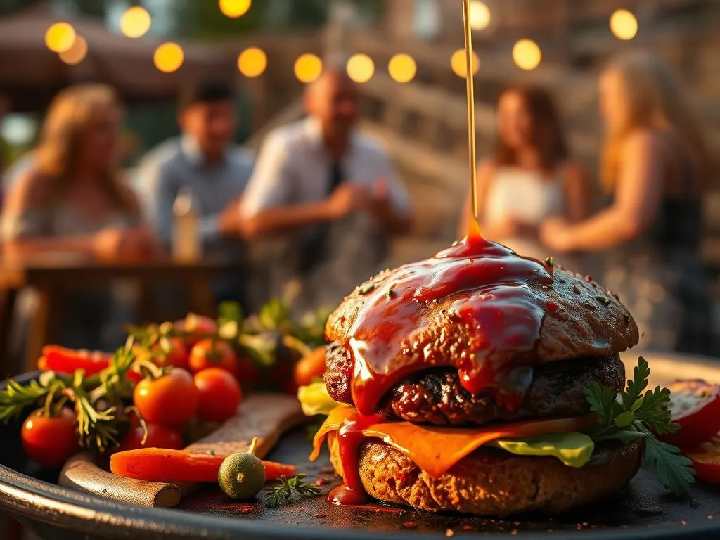 BBQ Sauce für Burger Grillparty BBQ Sauce für Burger Grillparty