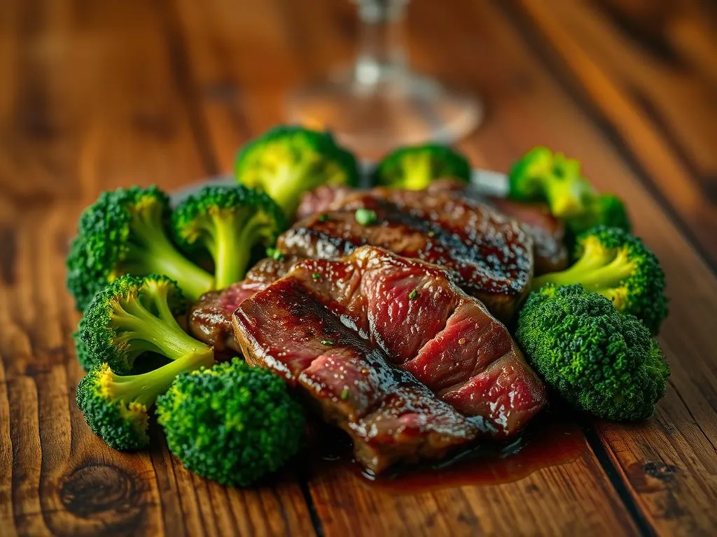 Rindfleisch mit Brokkoli