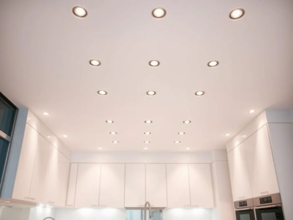 Küche Spots Anordnung