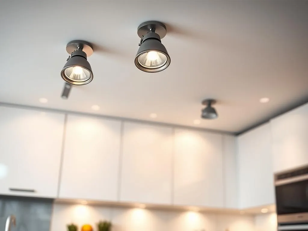 Küche Spots Anordnung