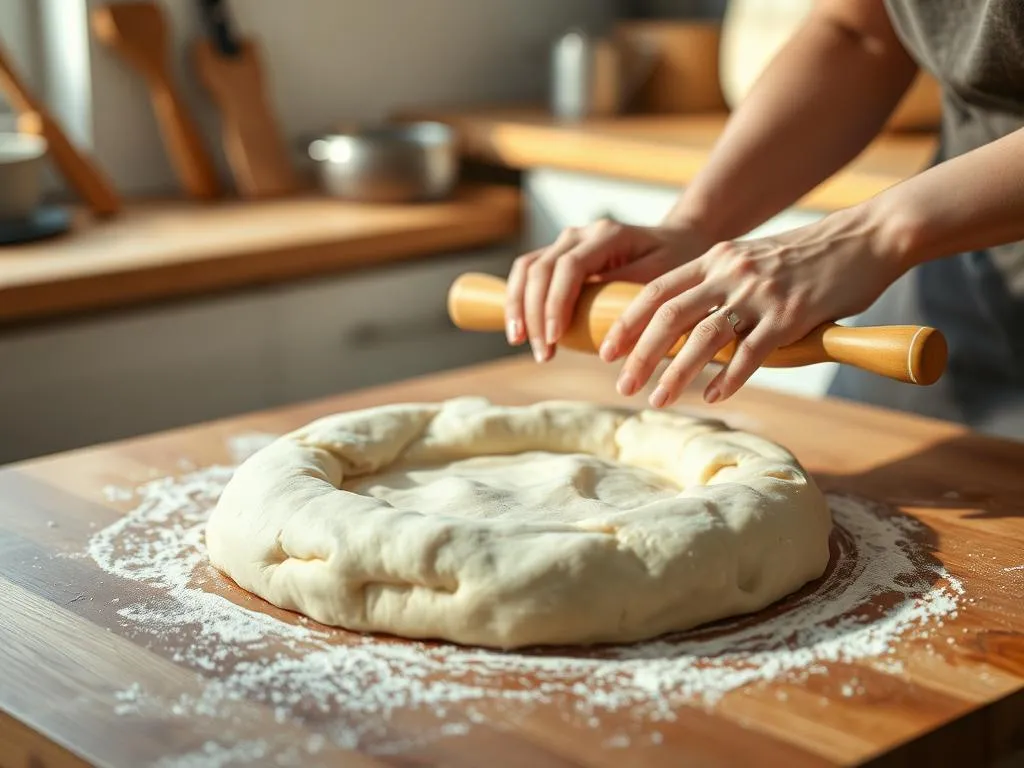 Teig für Quiche zubereiten Teig für Quiche zubereiten