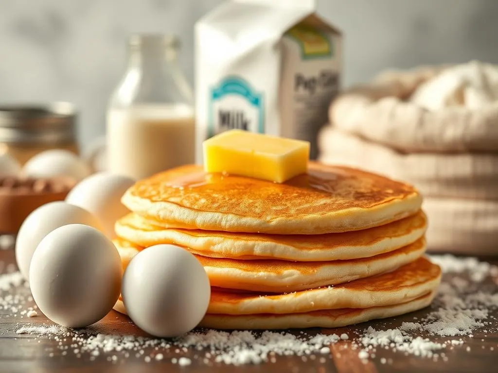 Zutaten für fluffige Pfannkuchen 2025