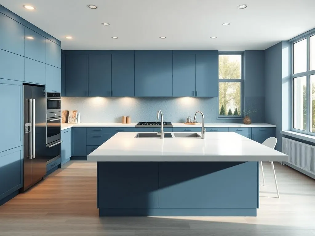 Blaue Küche