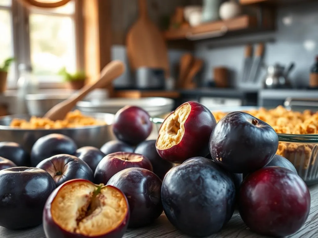Schritt für Schritt Zubereitung Zwetschgen Crumble