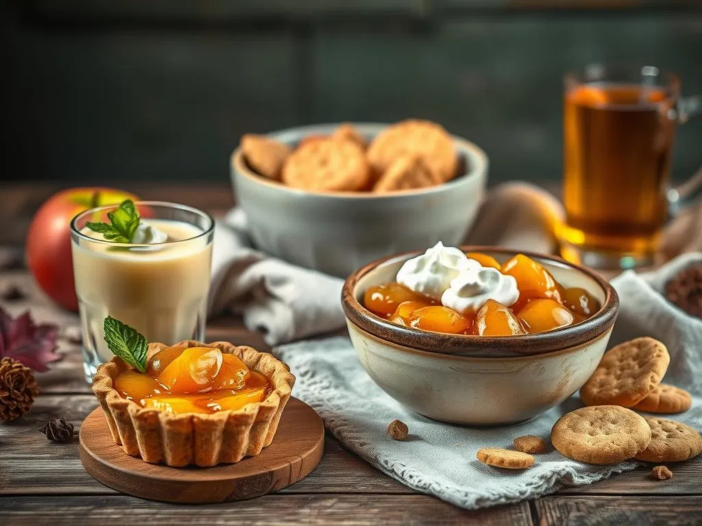 Beliebte Dessert Kombinationen mit Apfelkompott