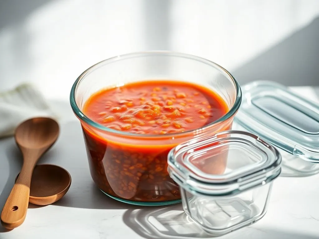 Meal Prep und Aufbewahrung der Linsensuppe Meal Prep und Aufbewahrung der Linsensuppe