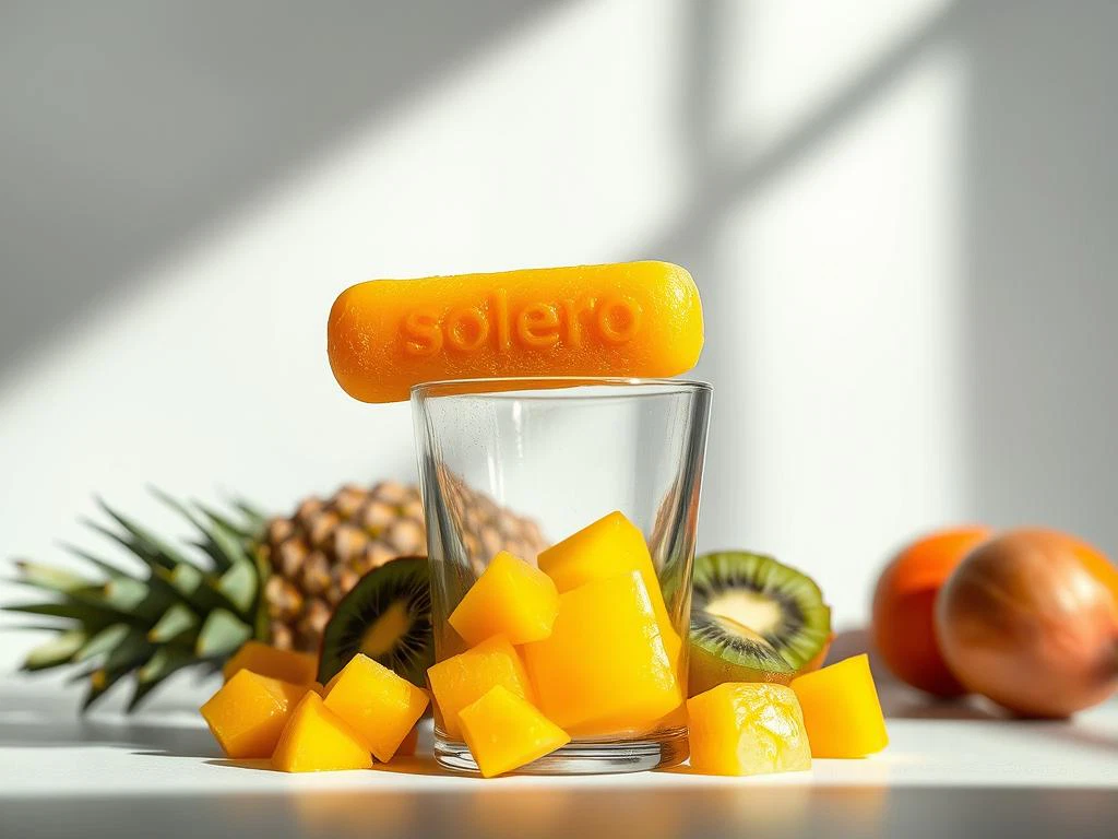 Solero Dessert Glas Präsentation