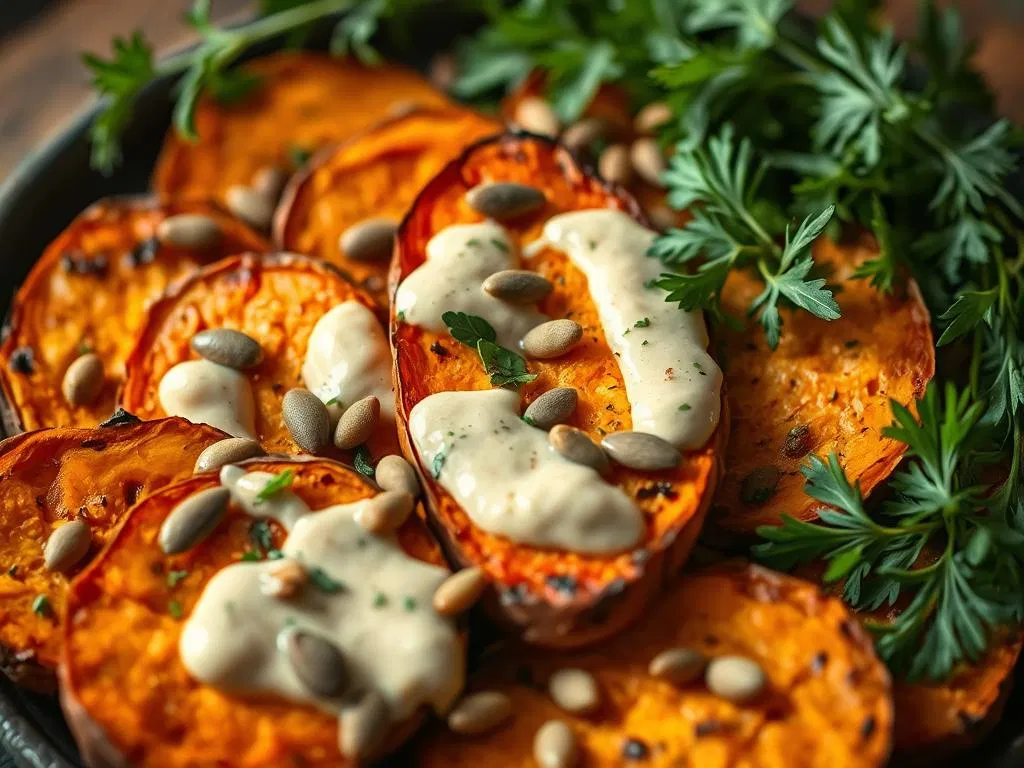 Vegane Süßkartoffel Beilagen