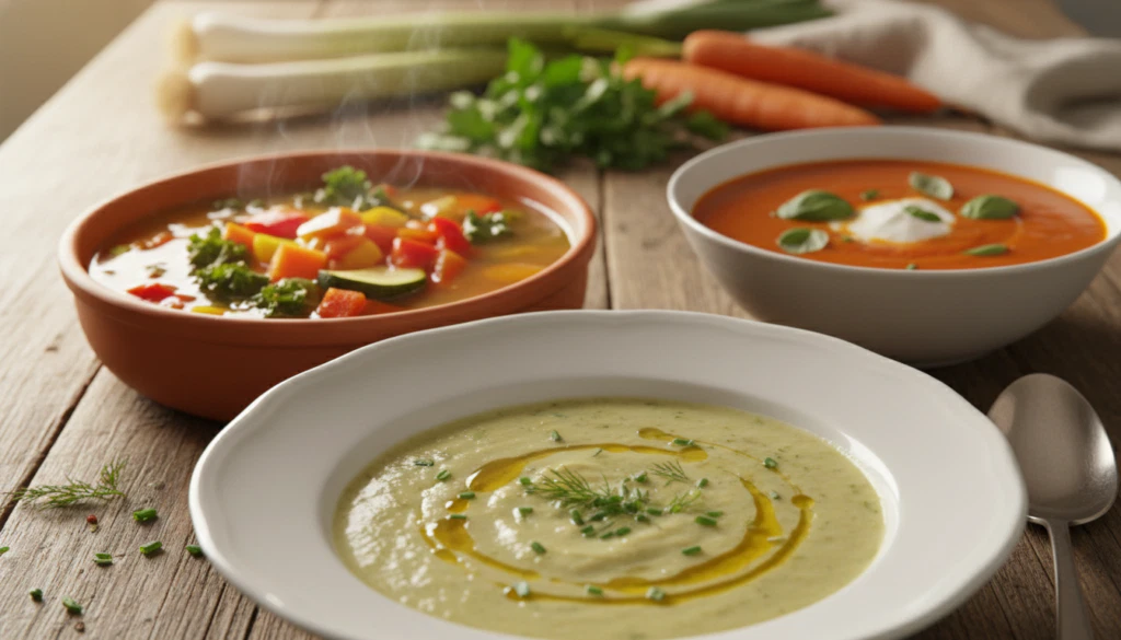 Gesunde Suppen Variationen