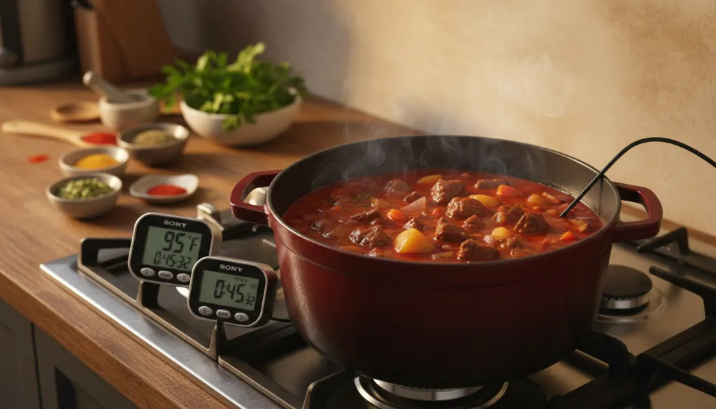 Optimale Schmorzeit und Temperaturkontrolle Optimale Schmorzeit und Temperaturkontrolle