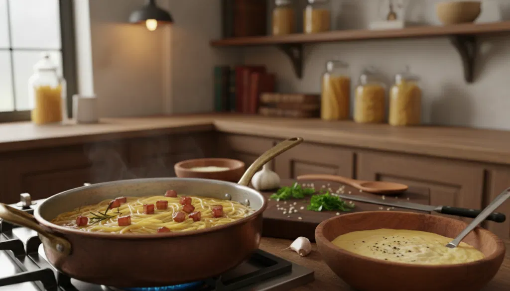 Zubereitung Spaghetti Carbonara