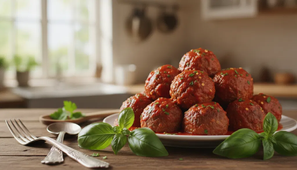 Hackbällchen in Tomatensoße