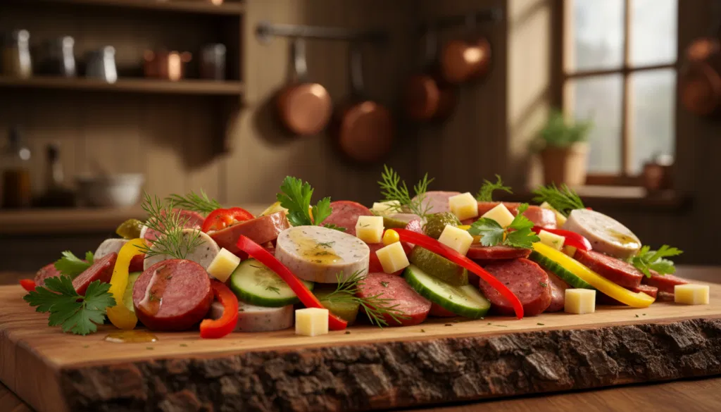 Kreative Varianten Wurstsalat