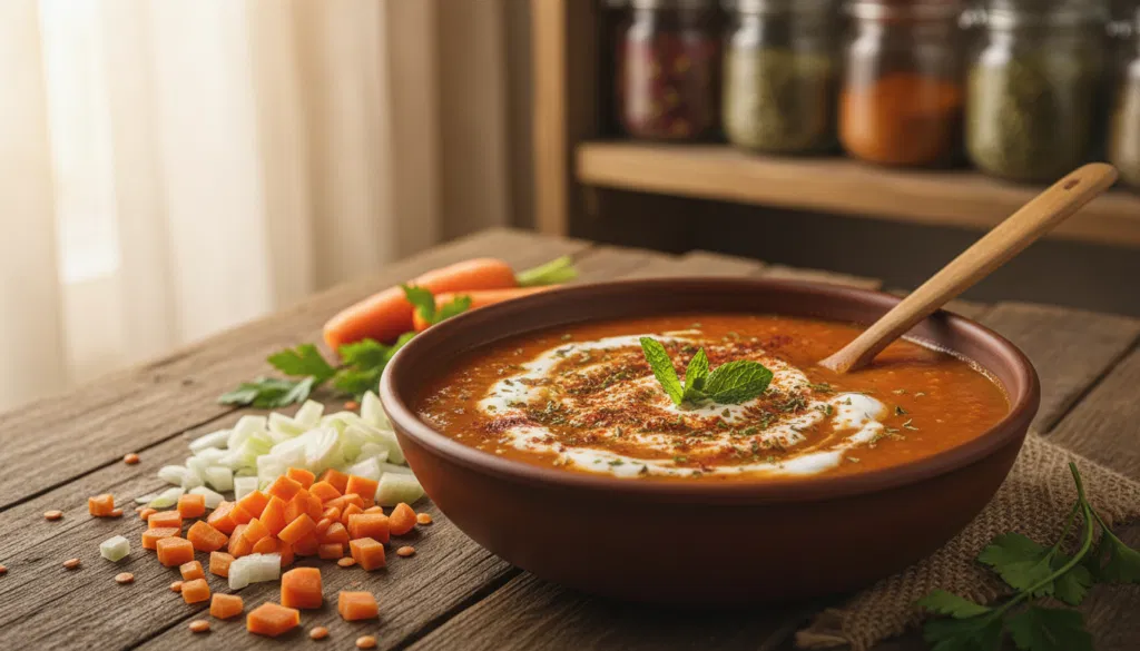Rote Linsensuppe vegetarisch