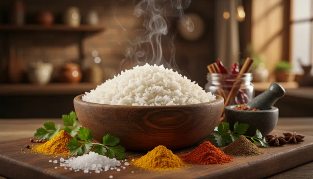 Salz Gewürze Aromen Reis