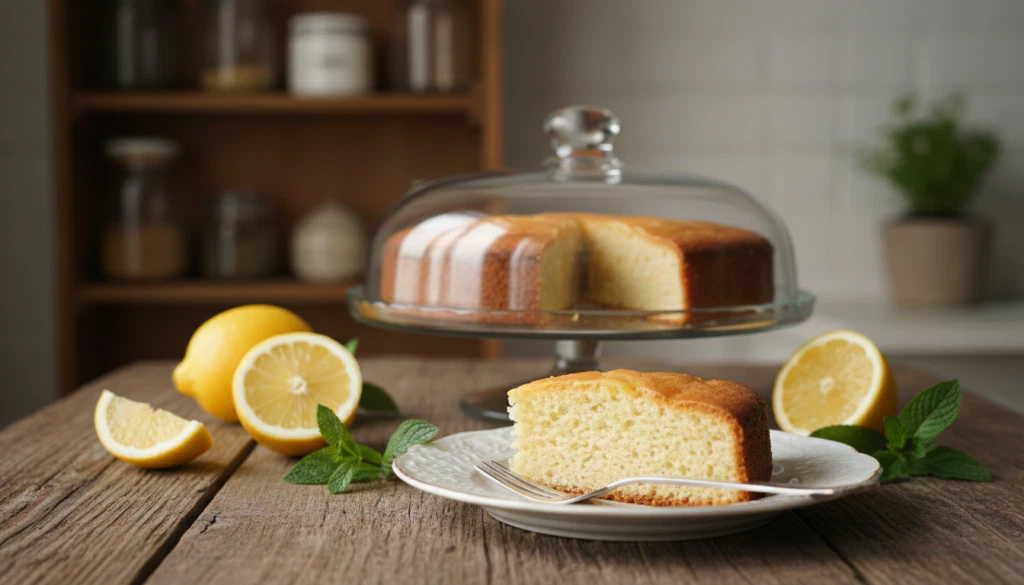 Lagerung Zitronenkuchen