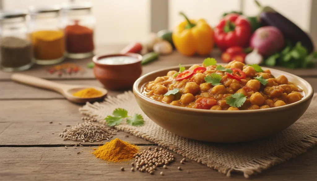 Regionale Einflüsse Kichererbsen Curry Regionale Einflüsse Kichererbsen Curry