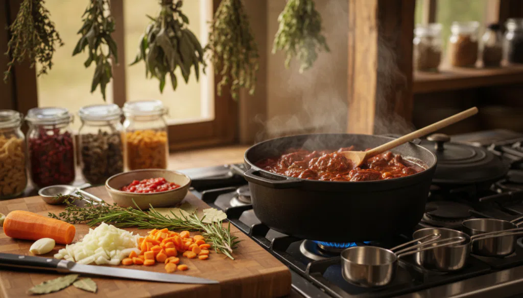 Schritt für Schritt Anleitung Rehragout