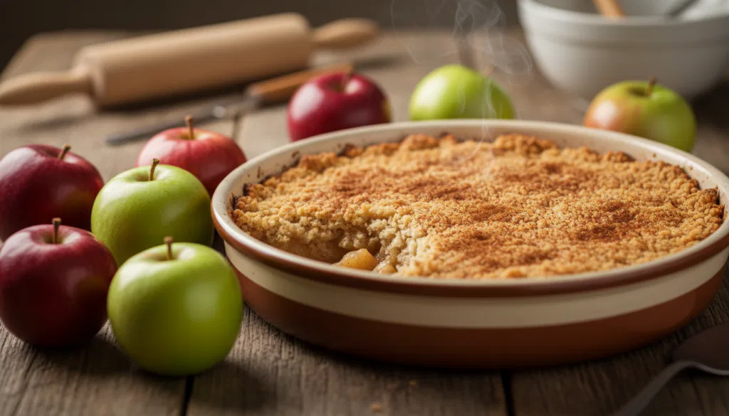 Apple Crumble ohne Butter