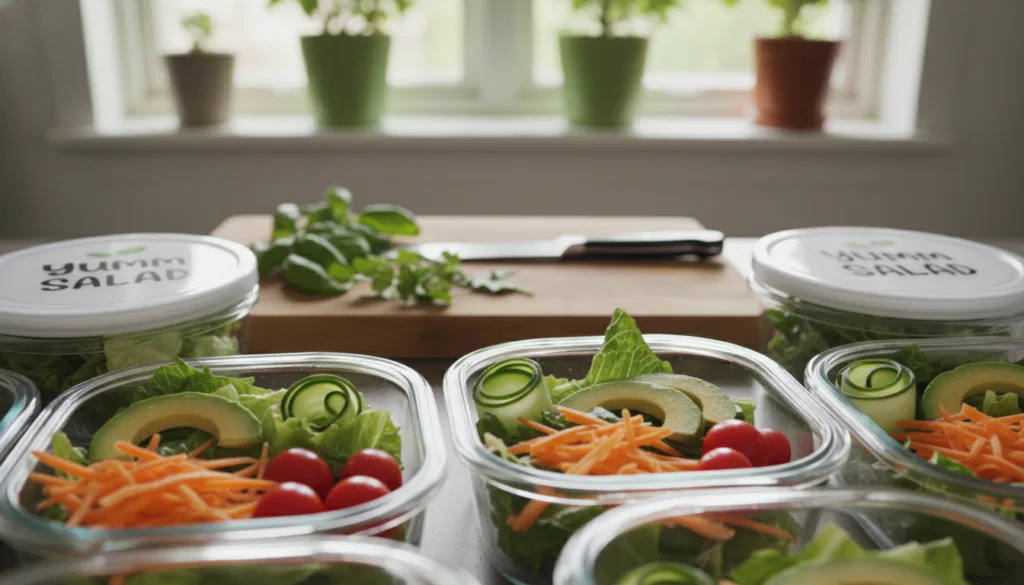 Meal Prep Ideen für Yum Yum Salat