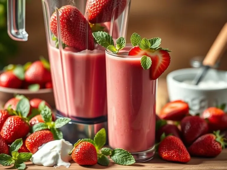 Die 7 leckersten Erdbeer Smoothie Rezepte für zu Hause