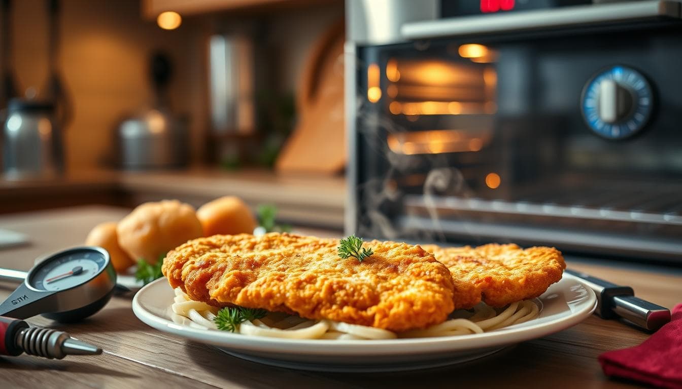 wie werden schnitzel im backofen zart