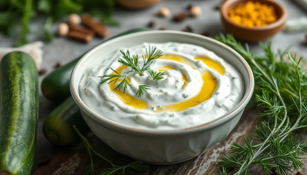 Zaziki Besteht Aus Knoblauch Joghurt Und Daraus nimmer-satt.com