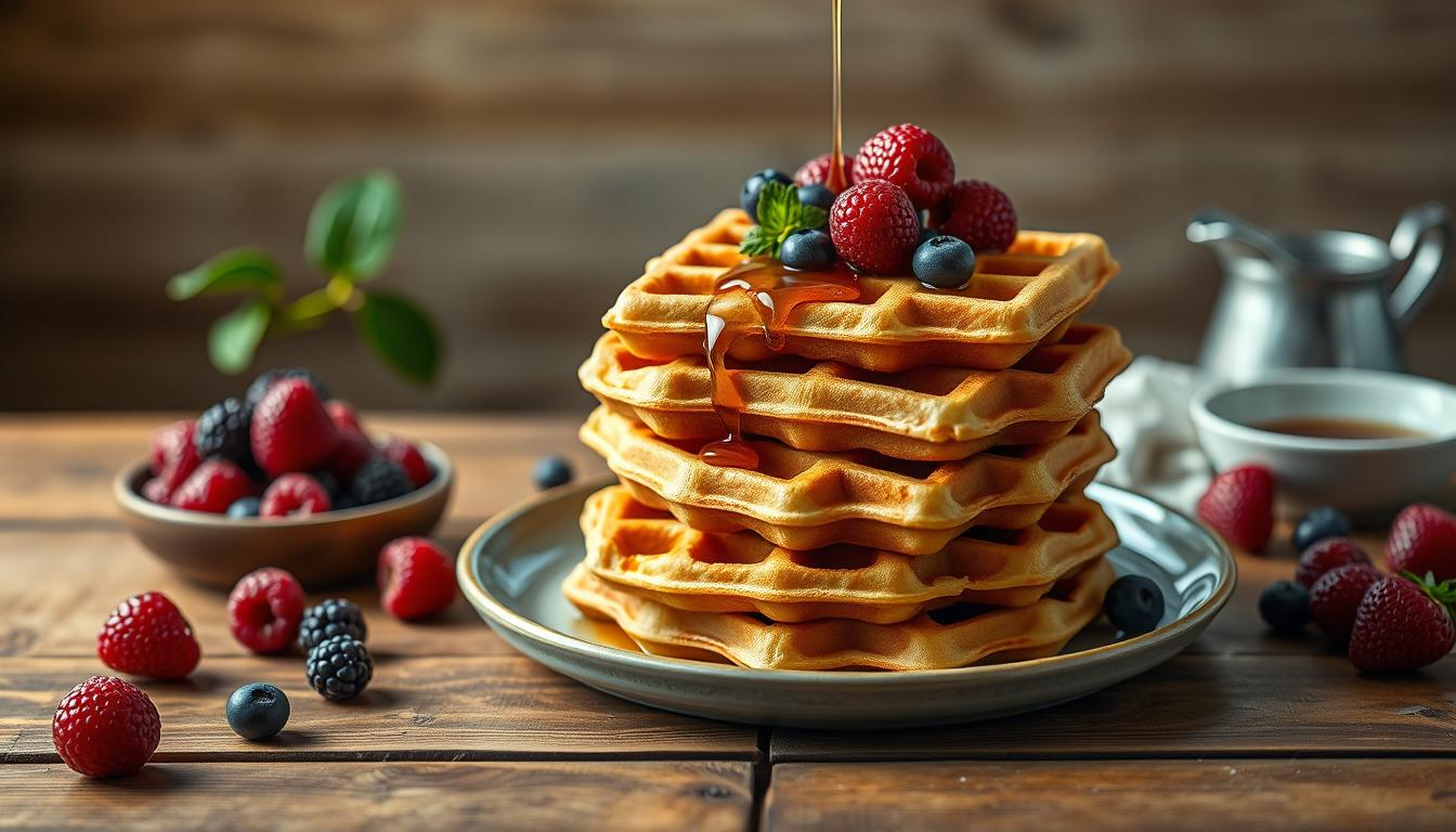 Knusprige Buttermilchwaffeln