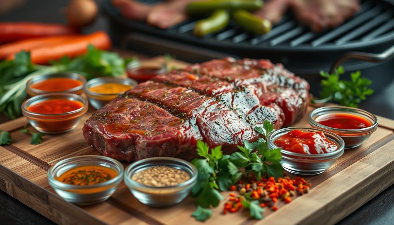 Marinating Steak