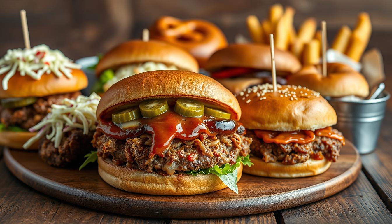 Pulled Pork Burger Variationen Pulled Pork Burger Variationen