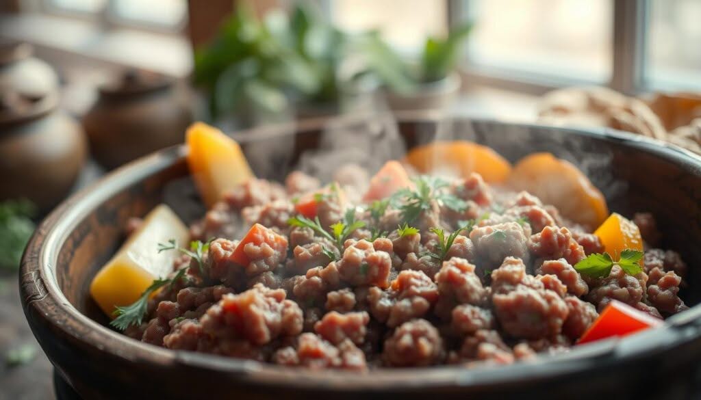 Reisfleisch mit Hackfleisch