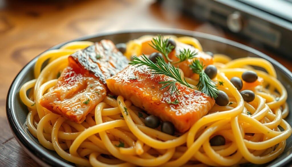 Tagliatelle mit Lachs