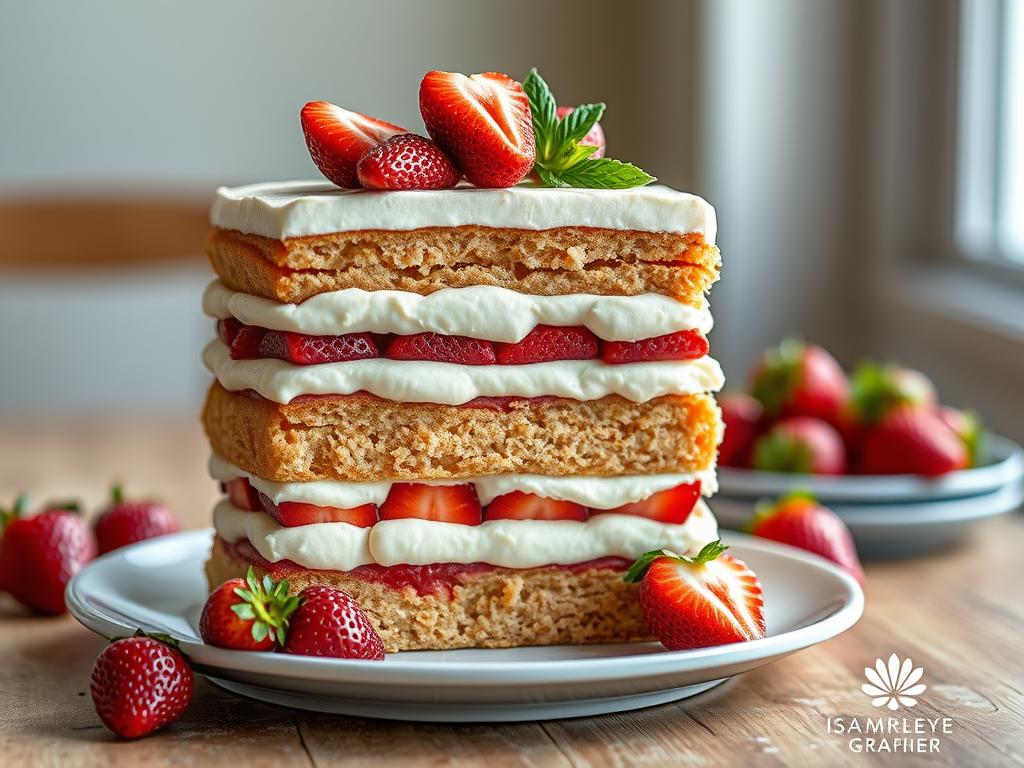 Schnelle Erdbeer-Mascarpone Torte