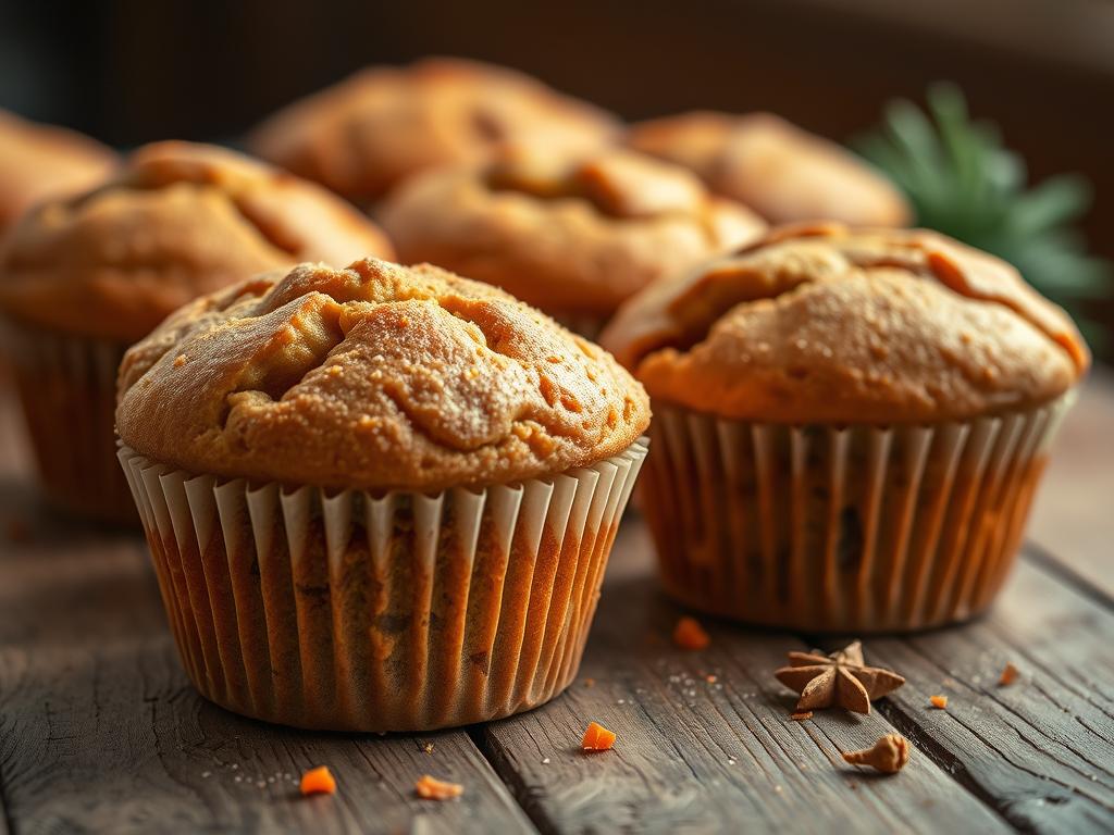 Karotten Muffins mit Gewürzen Karotten Muffins mit Gewürzen