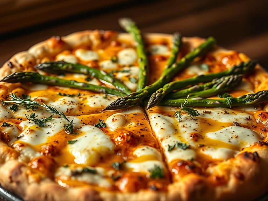 Pizza mit Spargel backen Anleitung Pizza mit Spargel backen Anleitung