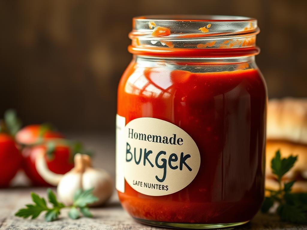 Gesunde hausgemachte Burgersauce Gesunde hausgemachte Burgersauce