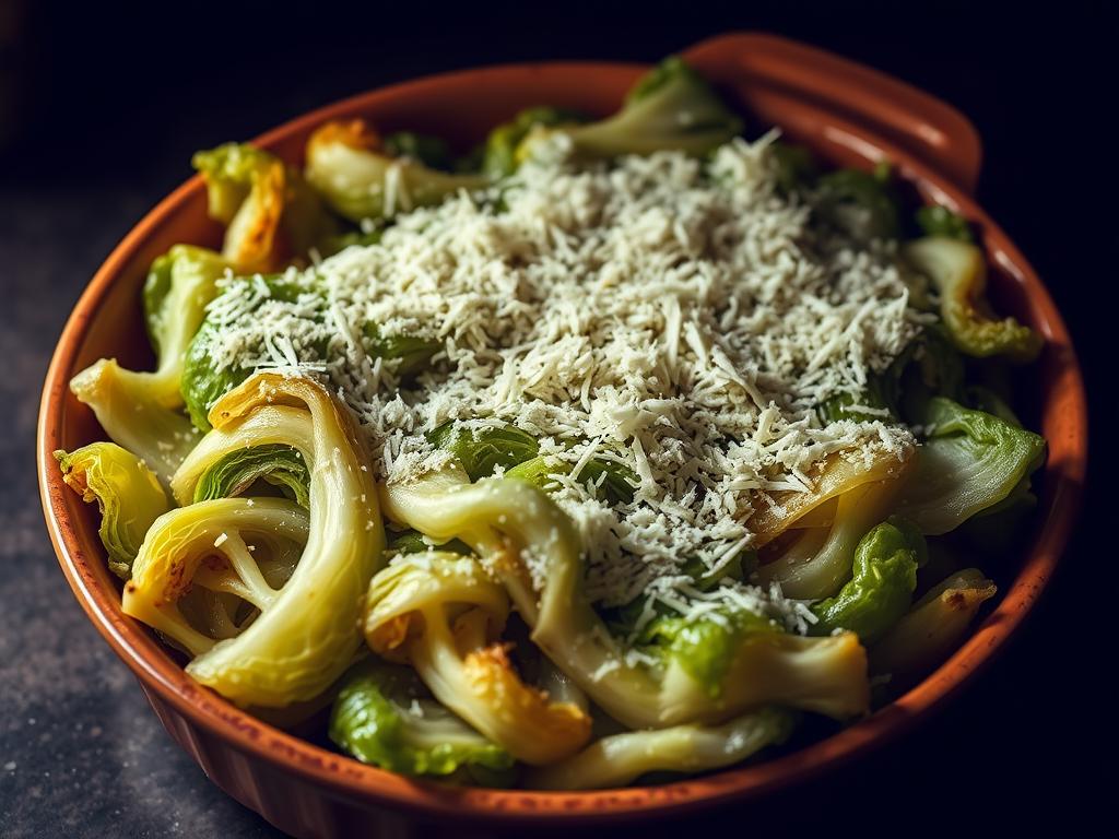 Parmesan-Wirsing aus dem Ofen Parmesan-Wirsing aus dem Ofen
