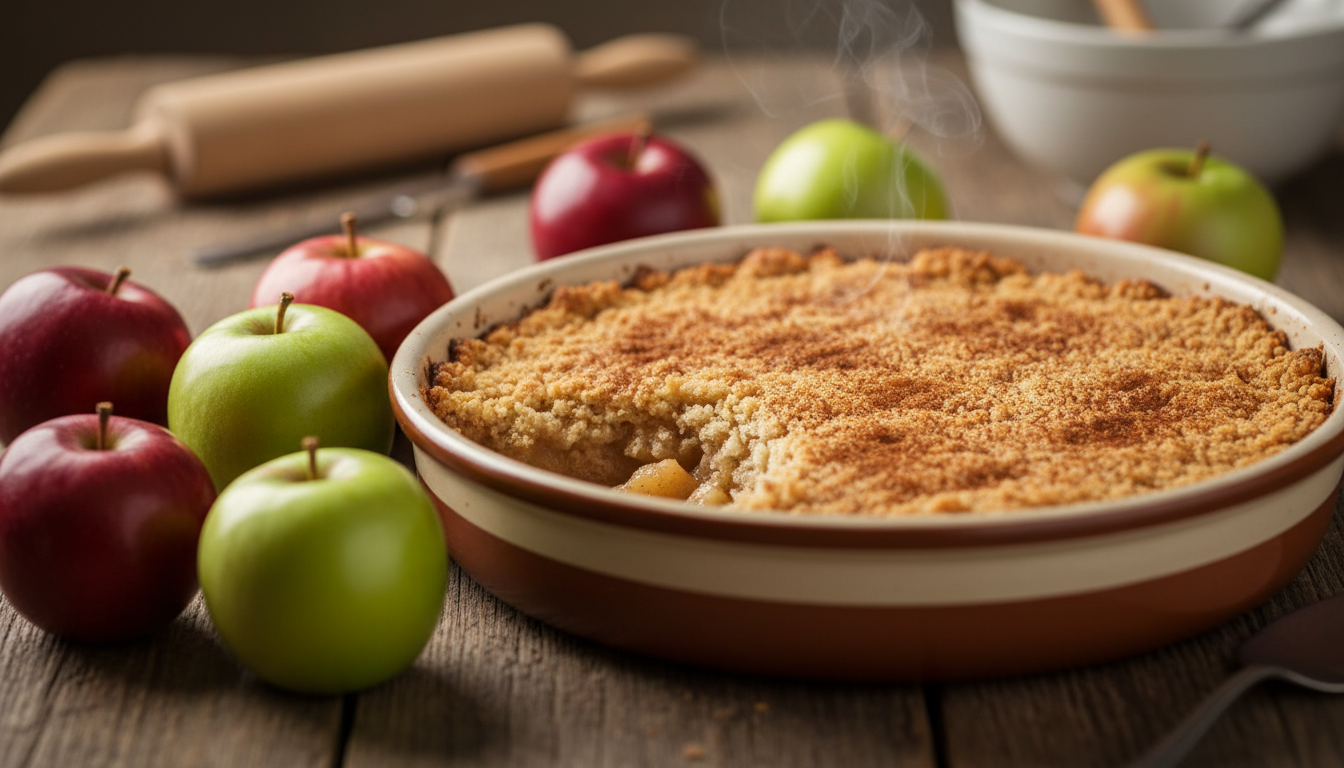 Apple Crumble ohne Butter