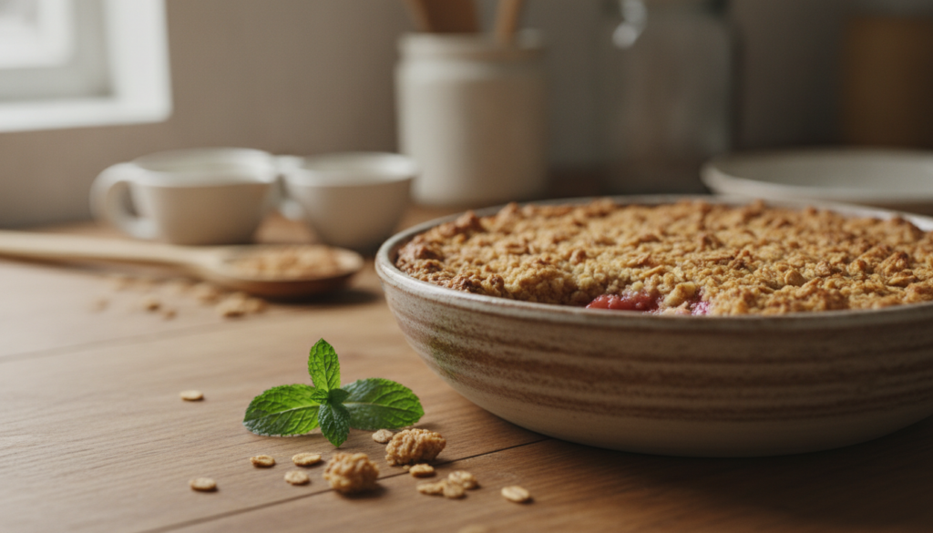 Tipps für Rhabarber-Crumble Tipps für Rhabarber-Crumble